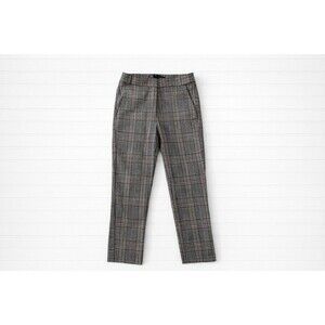 Zara Women’s Plaid Ankle Skinny Pants XS academia career preppy